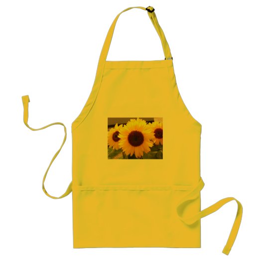 Zonnebloemen Standaard Schort (Voorkant)