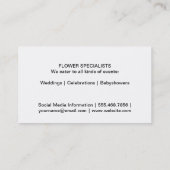 Zonnebloemen | Steen Visitekaartje (Achterkant)