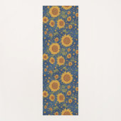 Zonnebloemen & sterren geïnspireerd op Van Gogh Yo Yogamat (Voorkant)