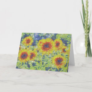 Zonnebloemen Sterrennacht Kaart