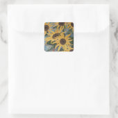 Zonnebloemen Sticker (Tas)