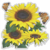 Zonnebloemen Sticker (Voorkant)
