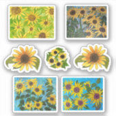 Zonnebloemen Sticker (Voorkant)
