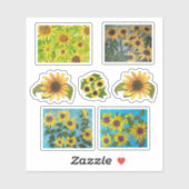 Zonnebloemen Sticker (Vel)