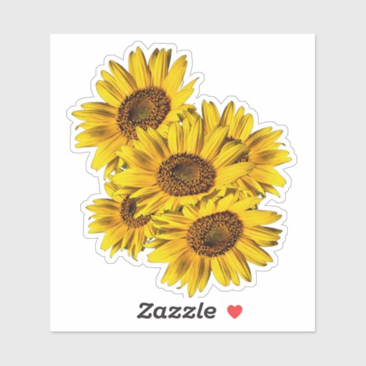 Zonnebloemen  sticker (Vel)