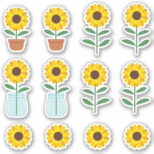 Zonnebloemen Sticker