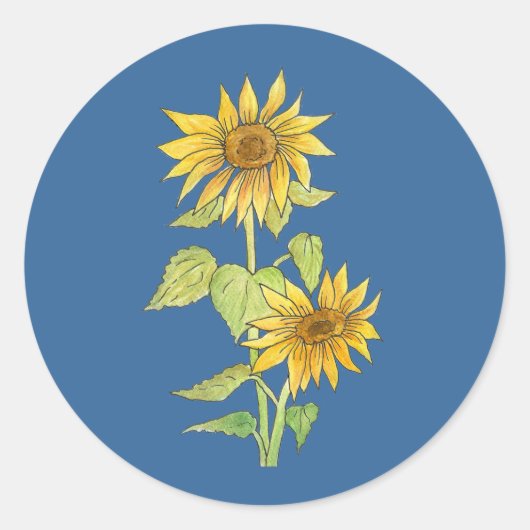 Zonnebloemen Sticker (Voorkant)