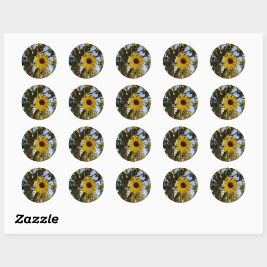 Zonnebloemen Stickers (Vel)