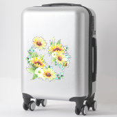 Zonnebloemen Stickers (Koffer)