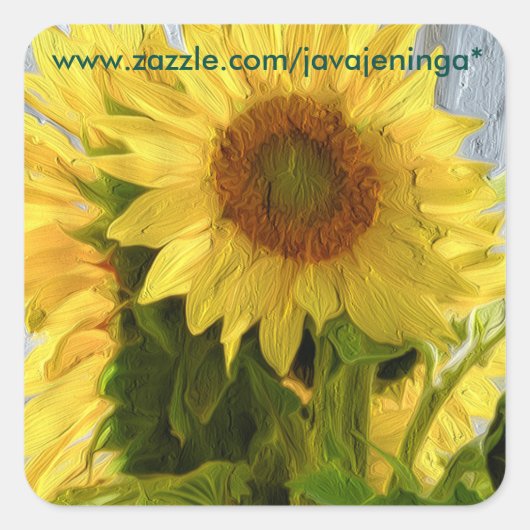 Zonnebloemen Stickers (Voorkant)