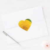 Zonnebloemen Stickers Hartvorm aangepast (Envelop)