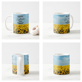 Zonnebloemen Stijlvol Elegant Beste Mam Ooit Bloem Koffiemok