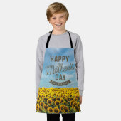 Zonnebloemen Stijlvol Elegant Beste Mam Ooit Bloem Schort (Gedragen)