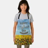 Zonnebloemen Stijlvol Elegant Beste Mam Ooit Bloem Schort (Insitu)