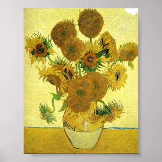 Zonnebloemen stille leven, Van Gogh Poster (Voorkant)