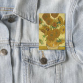 Zonnebloemen, Stilleven Olie Schilderij, Van Gogh Button (Insitu)