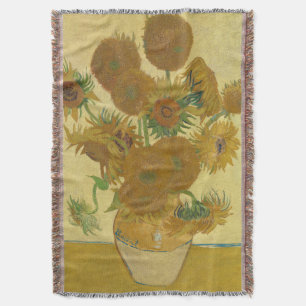 Zonnebloemen, Stilleven Olie Schilderij, Van Gogh Deken