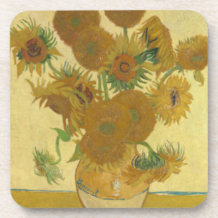 Zonnebloemen, Stilleven Olieverf Schilderij, Van G Bier Onderzetter