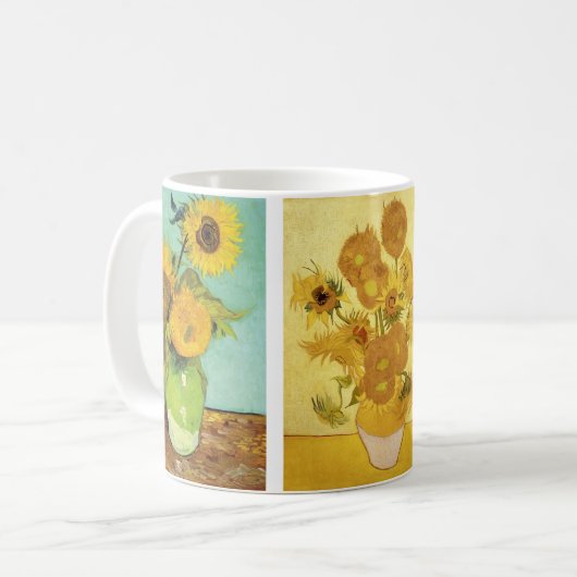 Zonnebloemen Stilleven Vincent van Gogh Koffiemok (Voorkant links)