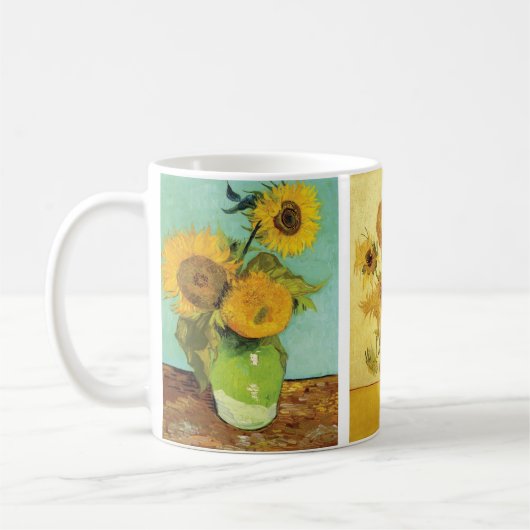 Zonnebloemen Stilleven Vincent van Gogh Koffiemok (Links)