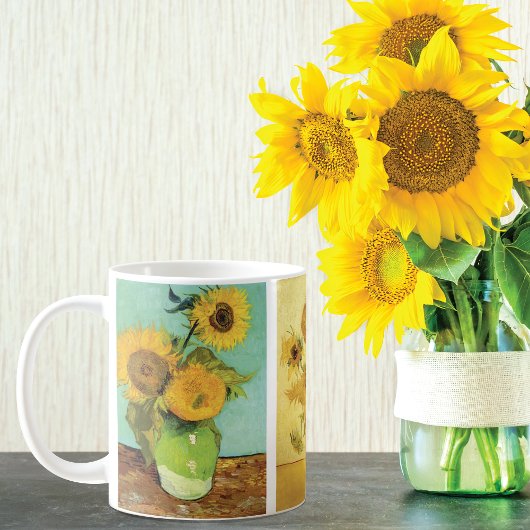 Zonnebloemen Stilleven Vincent van Gogh Koffiemok