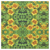 Zonnebloemen Stof (Close Up)
