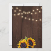 Zonnebloemen stralen herfst huisverwarming kaart (Achterkant)