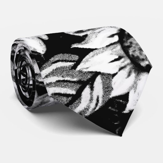 Zonnebloemen Stropdas (Opgerold)