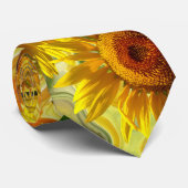Zonnebloemen Stropdas (Opgerold)
