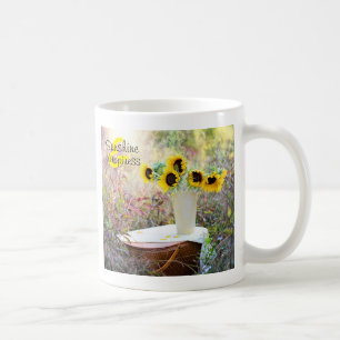 Zonnebloemen Sunshine & Happiness Koffiemok