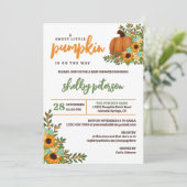 Zonnebloemen Sweet Little Pumpkin Geslachtsneutraa Kaart (Staand voorkant)