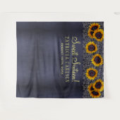 Zonnebloemen sweet sixteen fotohokje achtergrond wandkleed (Voorkant (horizontaal))