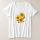  zonnebloemen T-Shirt (Design voorkant)
