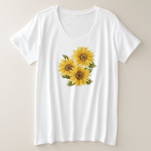  zonnebloemen T-Shirt (Design voorkant)
