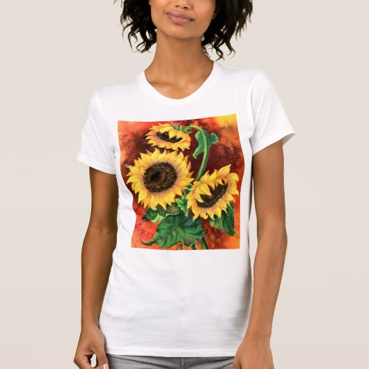 Zonnebloemen T-Shirt (Voorkant)