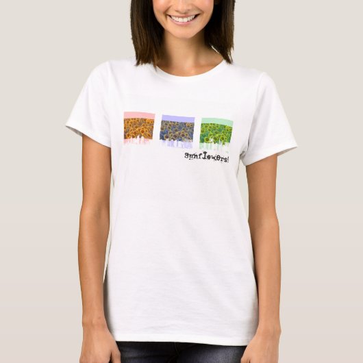 Zonnebloemen! T-shirt (Voorkant)