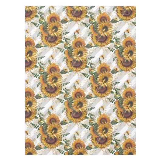 Zonnebloemen Tafelkleed (Voorkant)