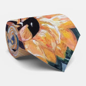 Zonnebloemen Tall en Skinny Stropdas (Opgerold)