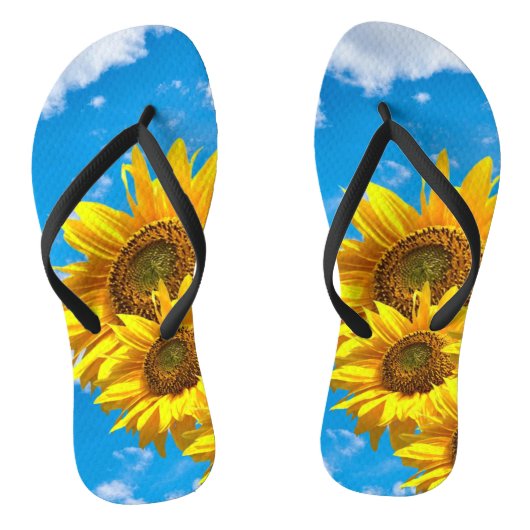 Zonnebloemen Teenslippers (Voetbed)