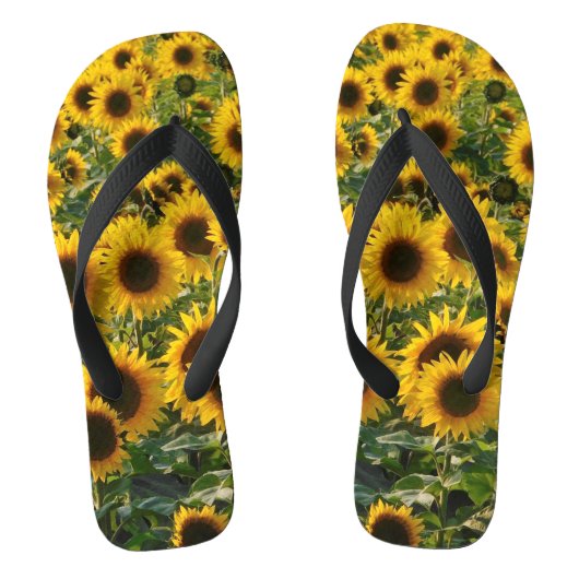 Zonnebloemen Teenslippers (Voetbed)