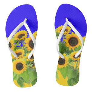 Zonnebloemen Teenslippers