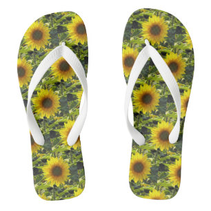 Zonnebloemen Teenslippers