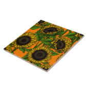 Zonnebloemen Tegeltje (Zijkant)