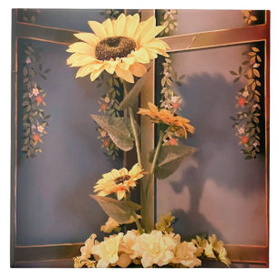 Zonnebloemen Tegeltje