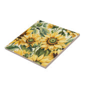 Zonnebloemen Tegeltje (Zijkant)