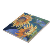 zonnebloemen tegeltje (Zijkant)