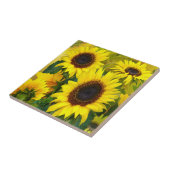 Zonnebloemen Tegeltje (Zijkant)