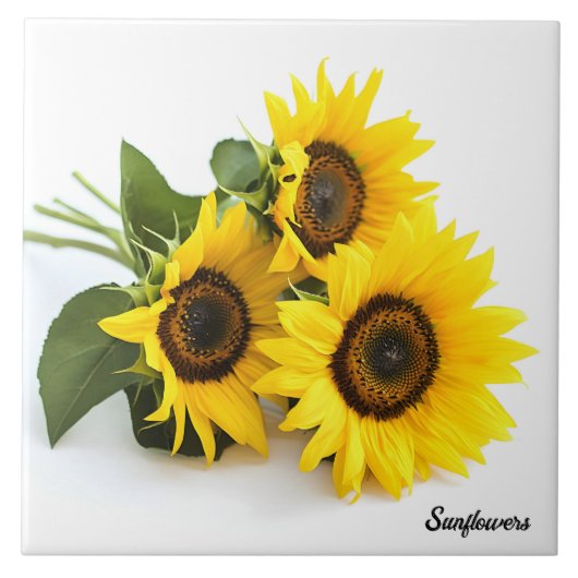 Zonnebloemen Tegeltje (Voorkant)
