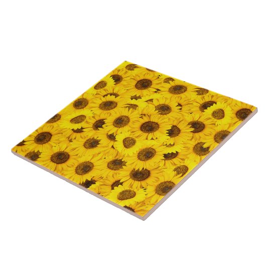 Zonnebloemen Tegeltje (Zijkant)