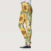 Zonnebloemen tekening leggings (Links)